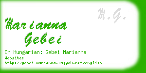 marianna gebei business card